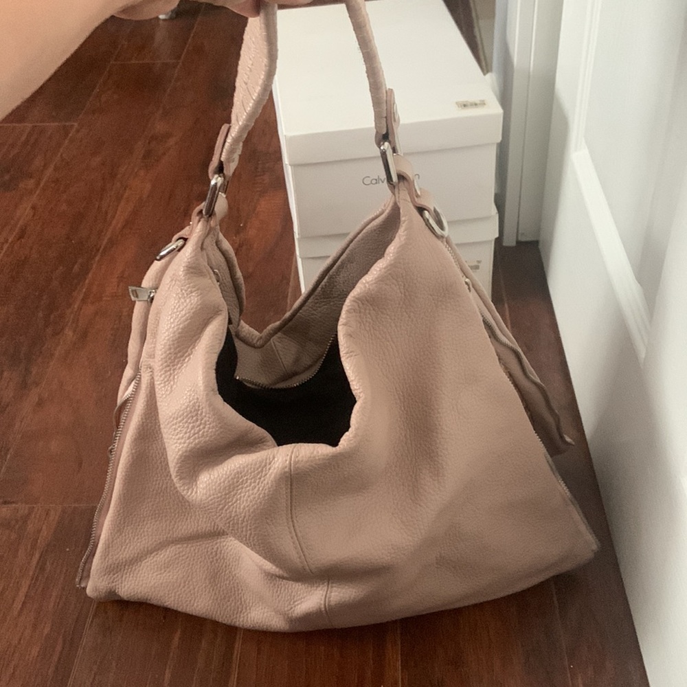 Peach leather made in italy